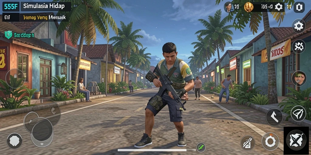 Tampilan gameplay <strong>555F</strong> yang menyenangkan dan interaktif.