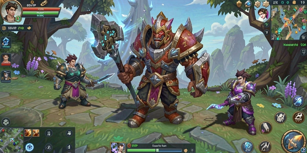 Screenshot utama 8SVIP menampilkan keindahan dunia MMORPG.