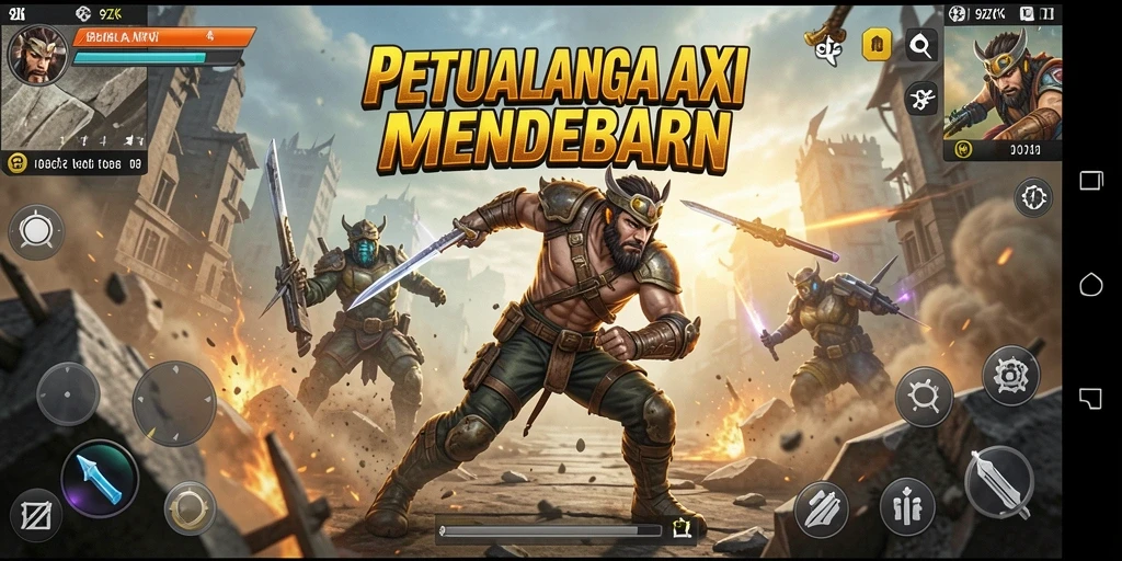 Tangkapan layar utama dari gameplay aksi mendebarkan 9ZK.