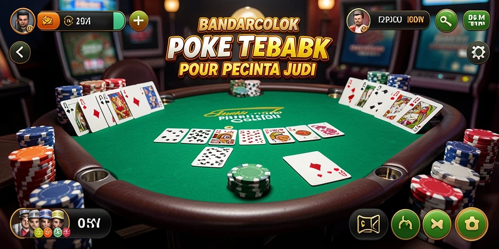Tampilan menarik dari gameplay <strong>BANDARCOLOK</strong> saat bermain poker.