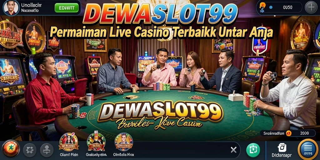 Tampilan gameplay Live Casino DEWASLOT99 yang menegangkan dan interaktif.