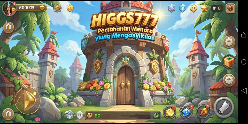 Tampilan gameplay menara pertahanan yang intens dan strategis.