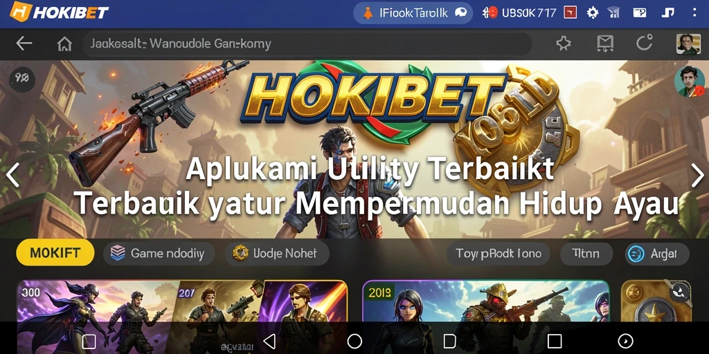 Tampilan HOKIBET yang sederhana dan fungsional untuk penggunaan Utility.