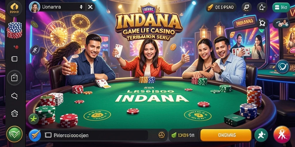 Tampilan gameplay Live Casino yang mendebarkan di INDAAA.