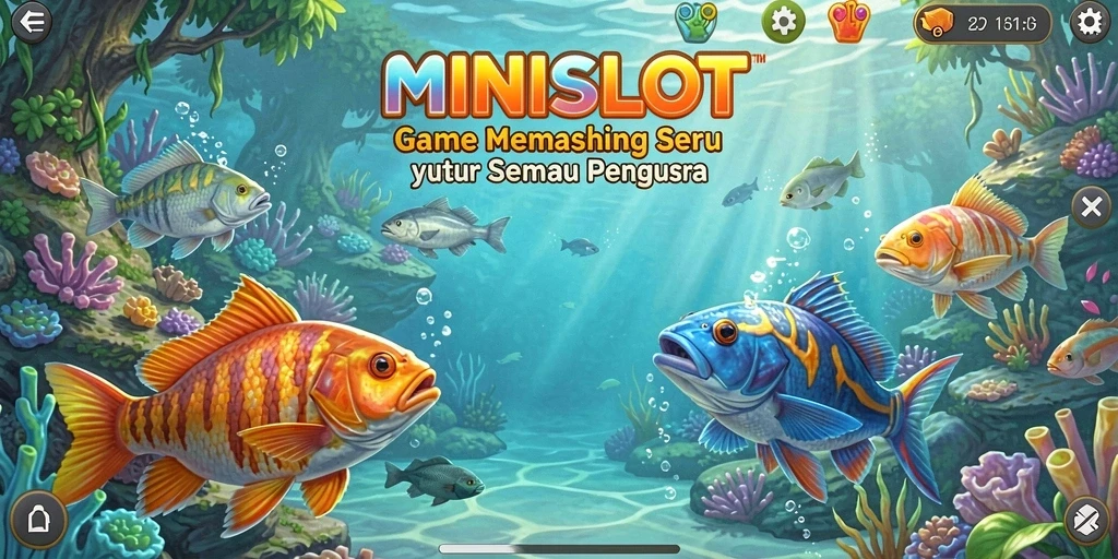Tangkapan ikan yang menegangkan dalam gameplay MINISLOT.