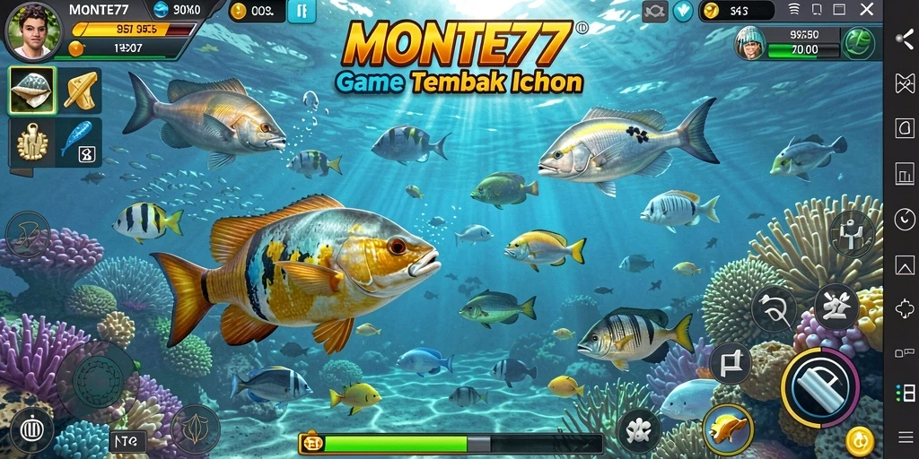 Tampilan gameplay Tembak Ikan yang penuh warna dan mengasyikkan.