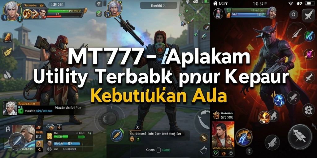 Tampilan antarmuka aplikasi MT777 yang bersih dan minimalis.