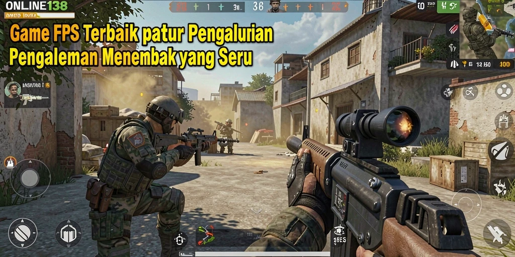 Gameplay seru dan intens dalam ONLINE138 dengan elemen FPS yang menantang.