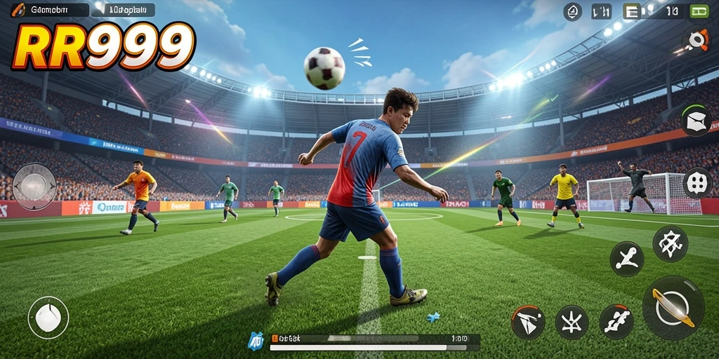 Tampilan gameplay RR999 yang penuh aksi dalam olahraga.