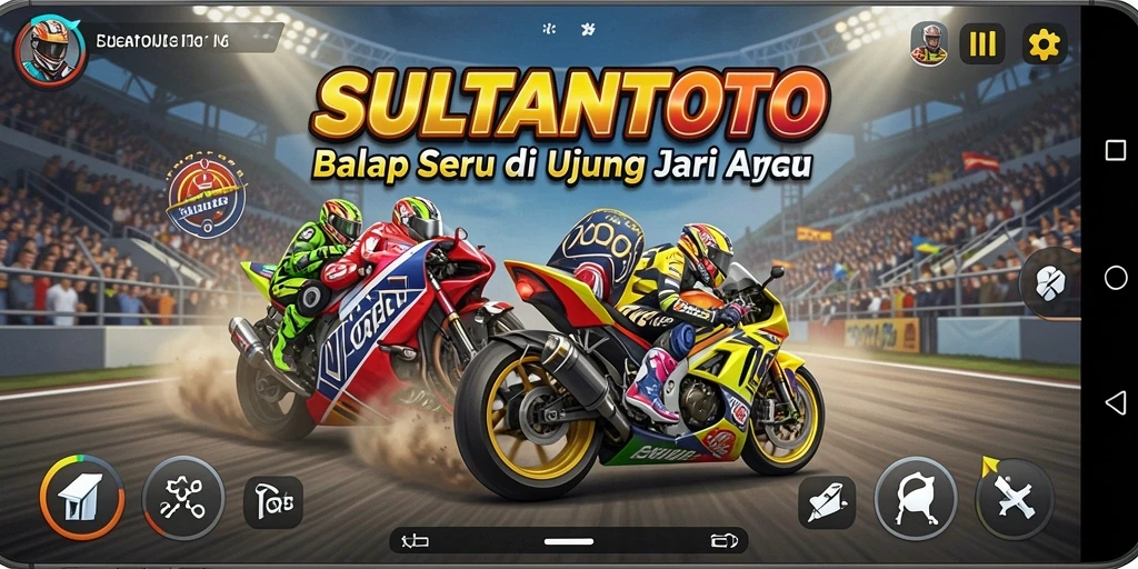 Screenshot gameplay balapan seru SULTANTOTO.