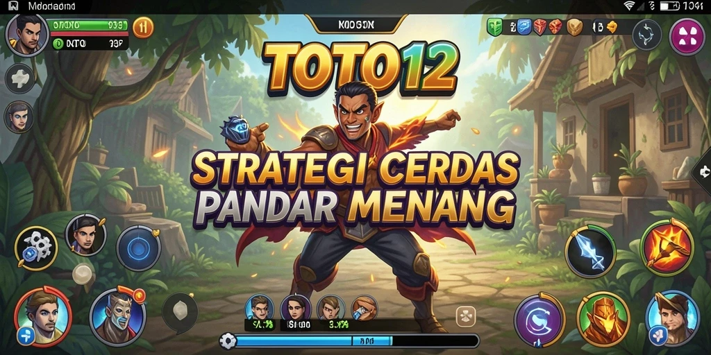 Tangkapan layar TOTO12 menunjukkan pertarungan strategis yang intens.