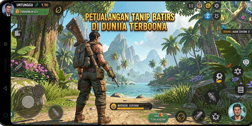 Gameplay UNTUNGGO yang menarik di dunia terbuka.