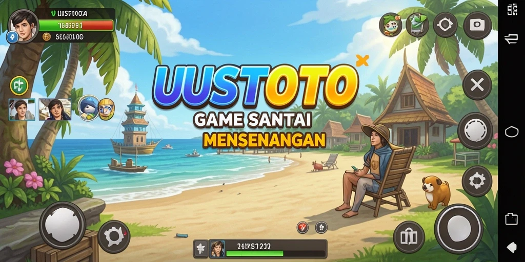 Tangkapan layar UUSTOTO menunjukkan gameplay yang menarik dan penuh warna.