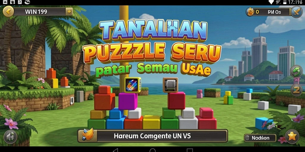 Screenshot gameplay WIN199 menampilkan tantangan Puzzle yang menarik.