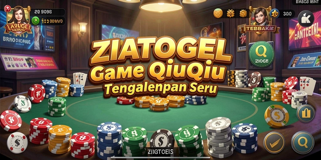 Tampilan gameplay QiuQiu yang mendebarkan di ZIATOGEL.